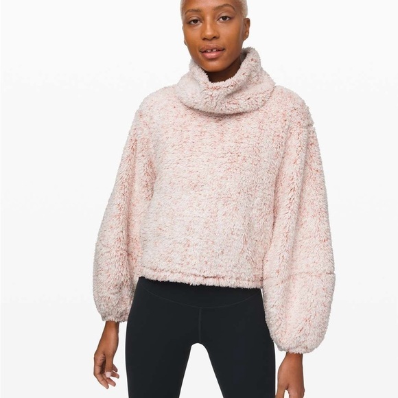 Lululemon Warmth Restore Sherpa Pullover Heathered Copper Clay - Picture 1 of 13